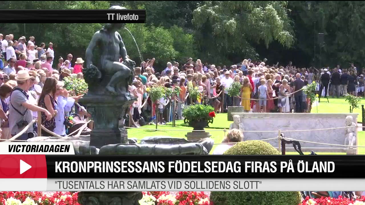 Kronprinsessans födelsedag firas på Öland