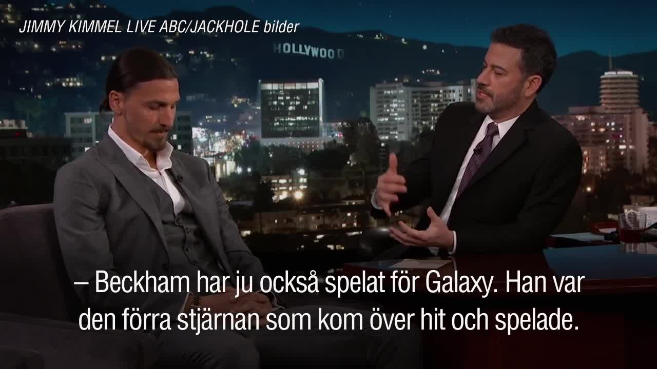 Zlatan om vadet med Beckham