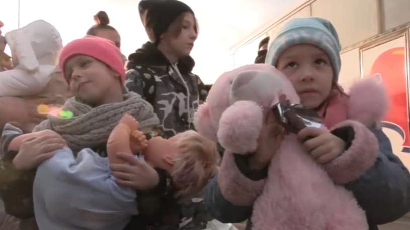 Handelsområdet i Polen har blivit ett flyktingcenter - människor sover på Tesco