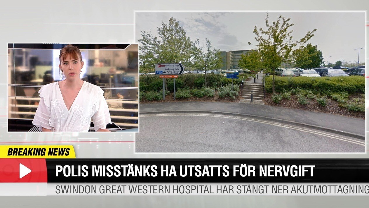 Polis misstänks ha utsatts för nervgift