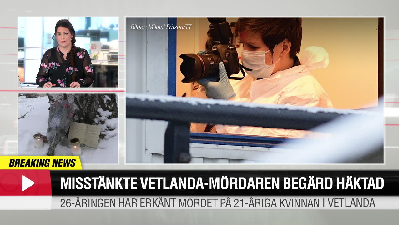 Misstänkte Vetlanda-mördaren begärd häktad