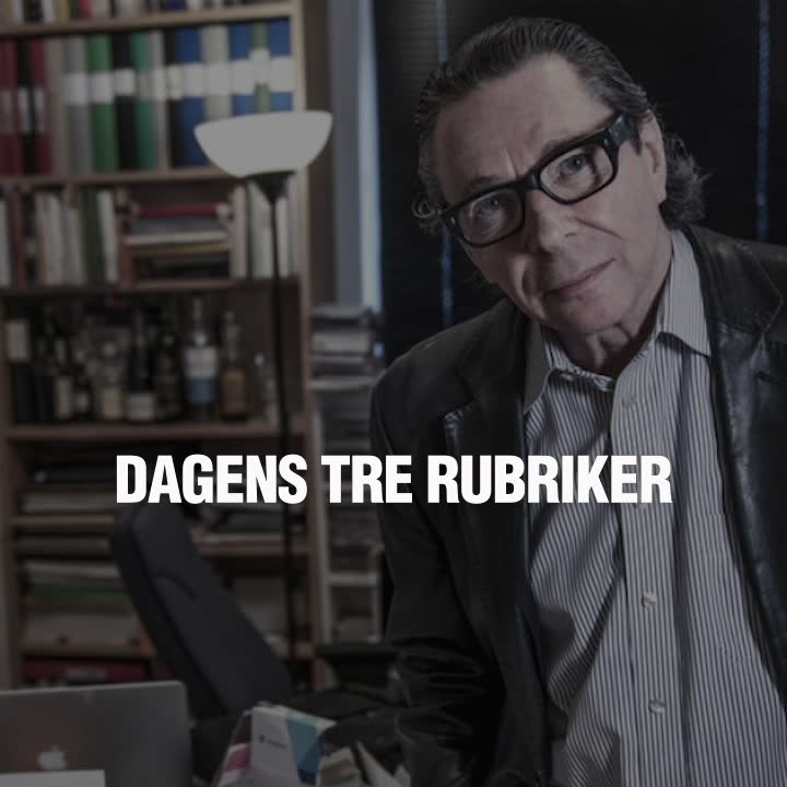 Dagens tre rubriker 12 juni