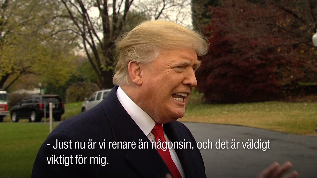 Trump om stora klimatrapporten: ”Jag tror inte på den”