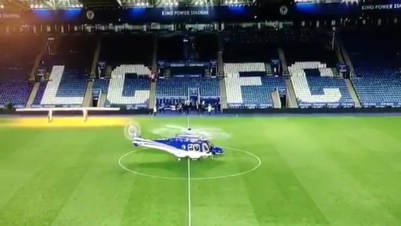 Här startar helikoptern i direktsändning