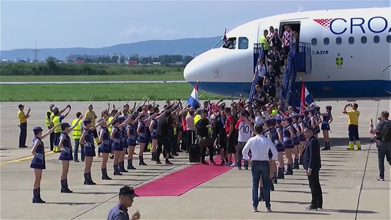 Här landar Kroatiens hjältar i Zagreb