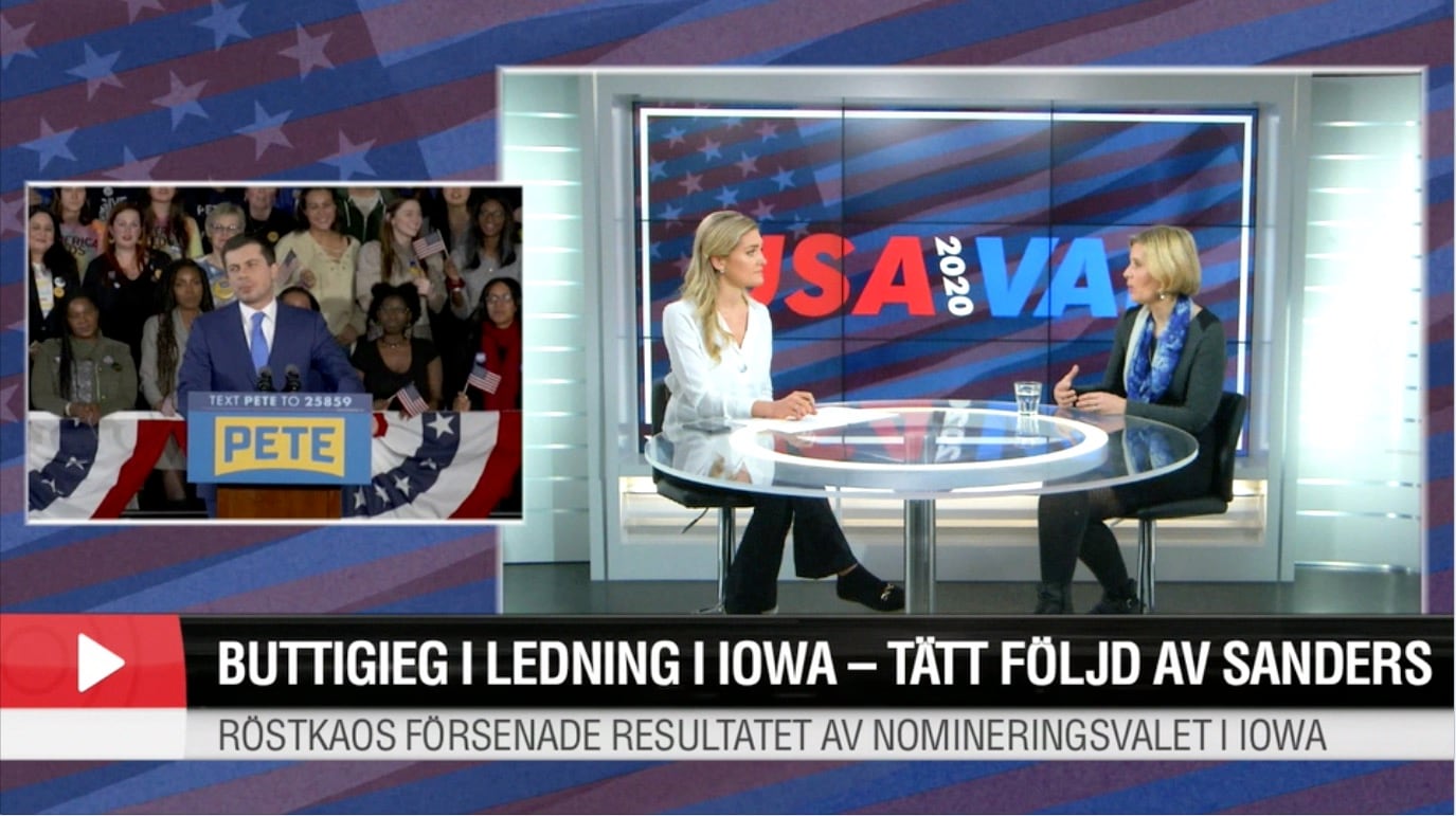 Buttigieg i ledning i Iowa - tätt följd av Sanders