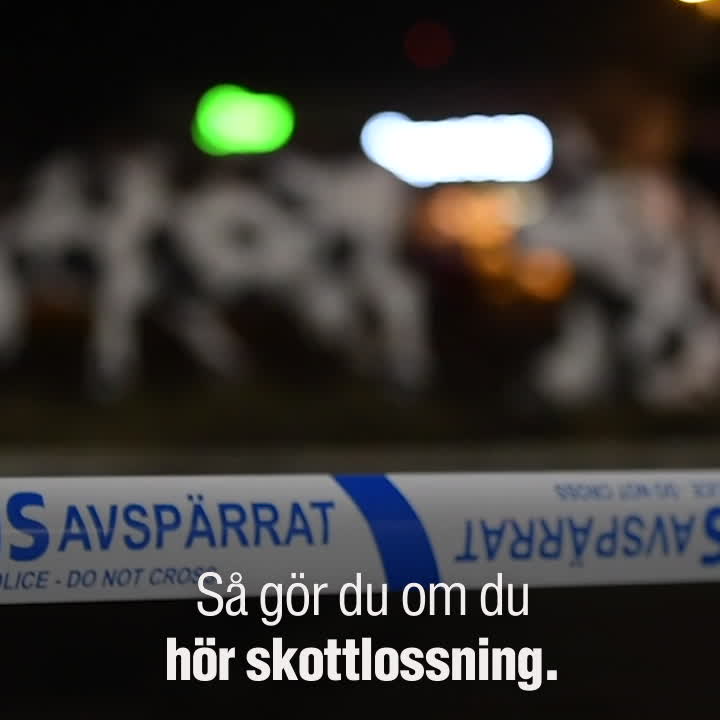 Polisens råd: Så ska du göra om du hör skottlossning