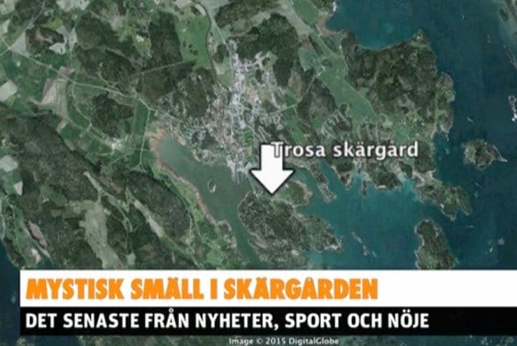 Mystisk smäll i skärgården