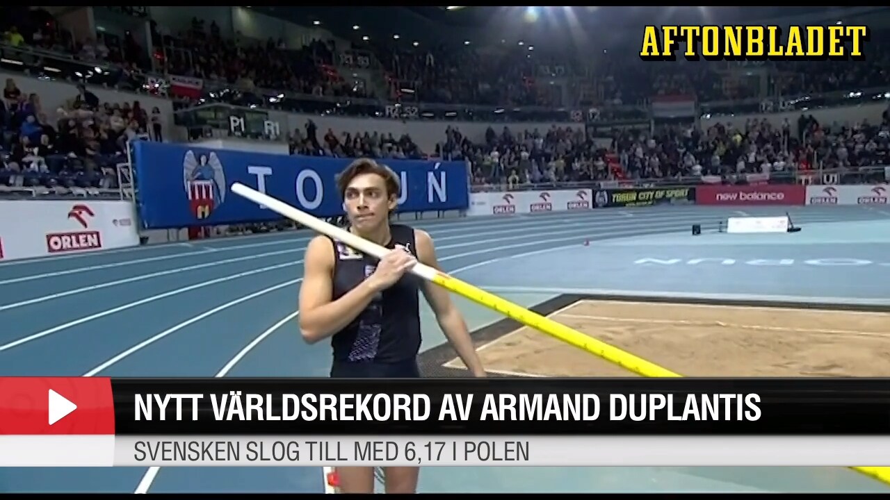 Nytt världsrekord av Armand Duplantis