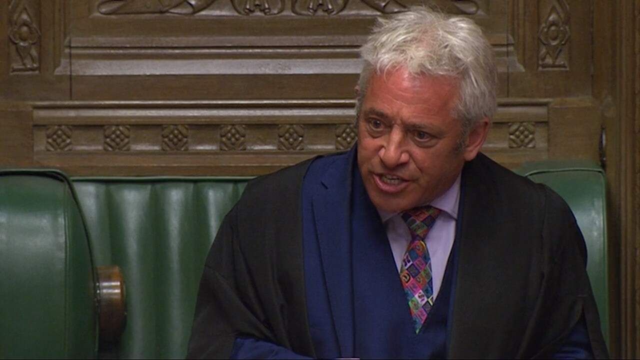 Se talmannens utbrott efter omröstningen