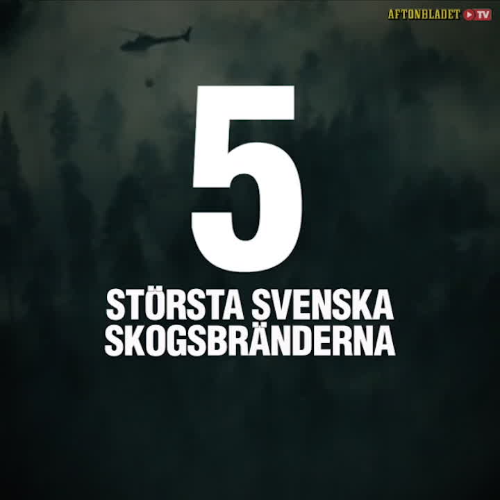Här är Sveriges fem största skogsbränder