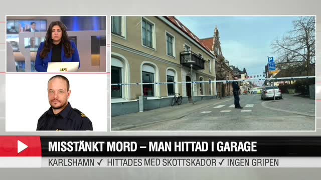 Misstänkt mord – man hittad i garage