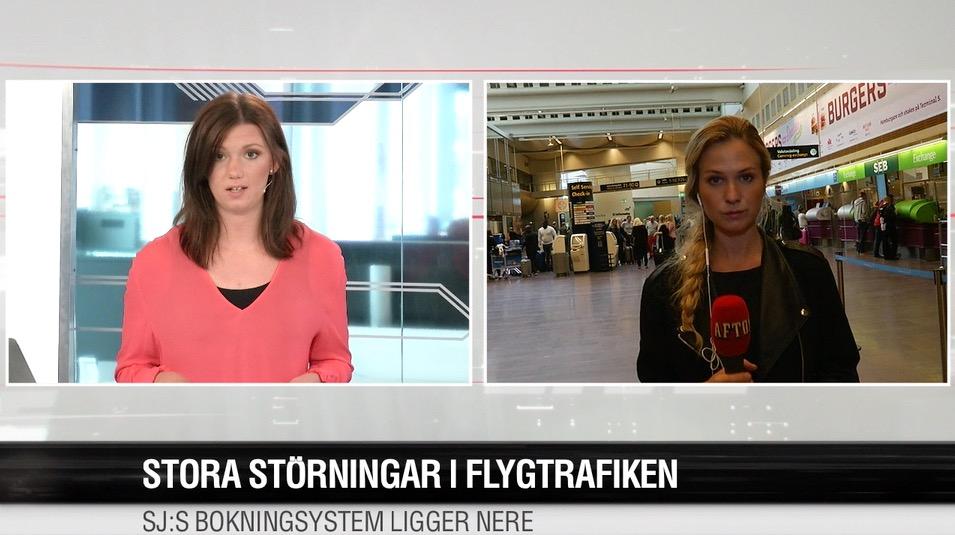 Stora förseningar efter flygkaoset