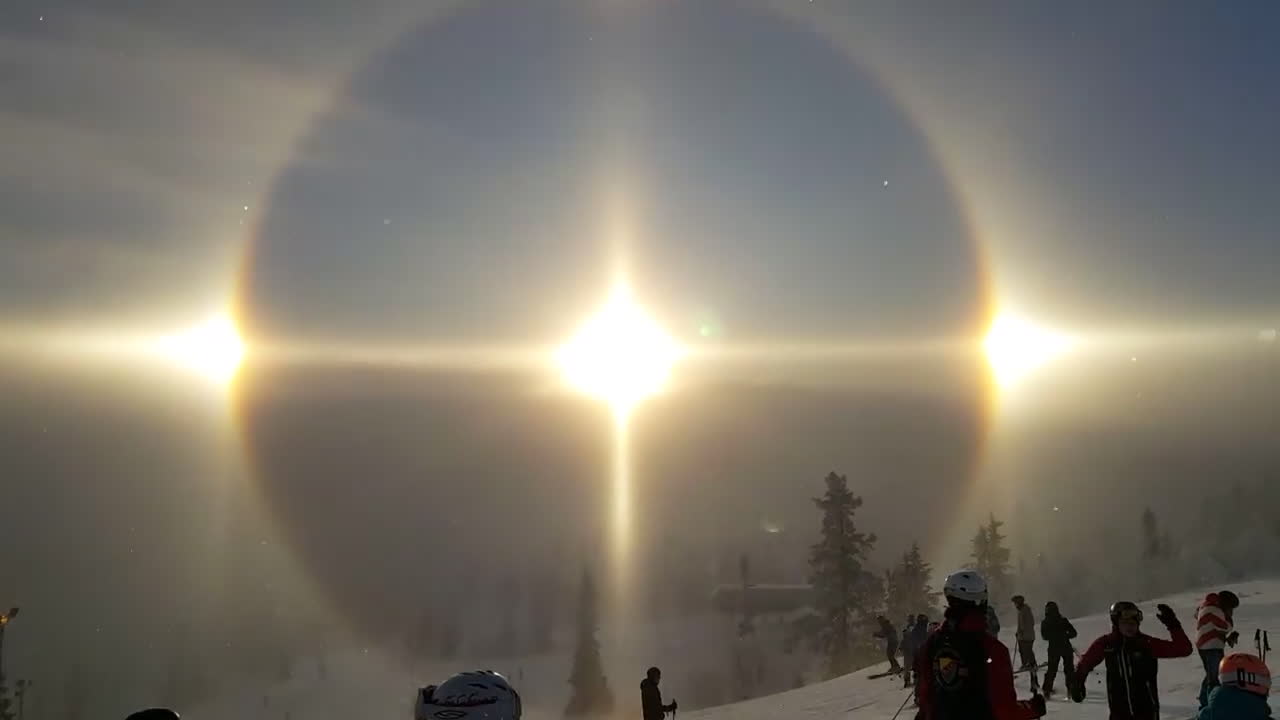 “Halo” filmades i Vemdalen – se det spektakulära ljusfenomenet