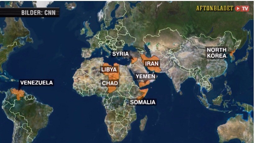Trump utökar inreseförbundet