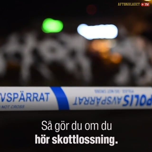 Polisens råd: Så ska du göra om du hör skottlossning