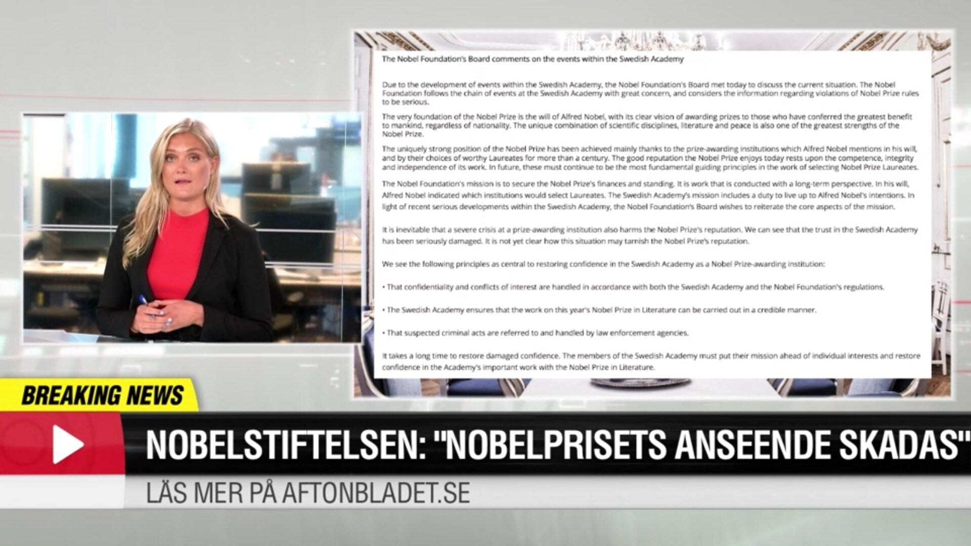 ”Nobelprisets anseende skadas”