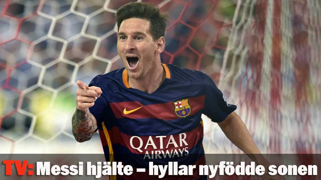 Messi avgör – och hyllar sonen