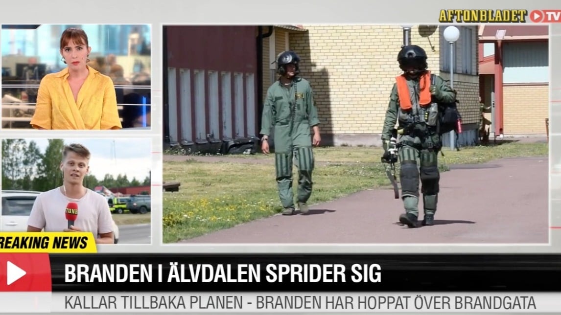 Tunga beskedet: Branden i Älvdalen sprider sig