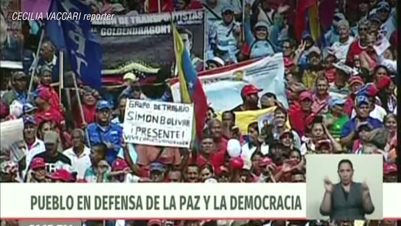 Venezuelas oppositionsledare utropar sig till president