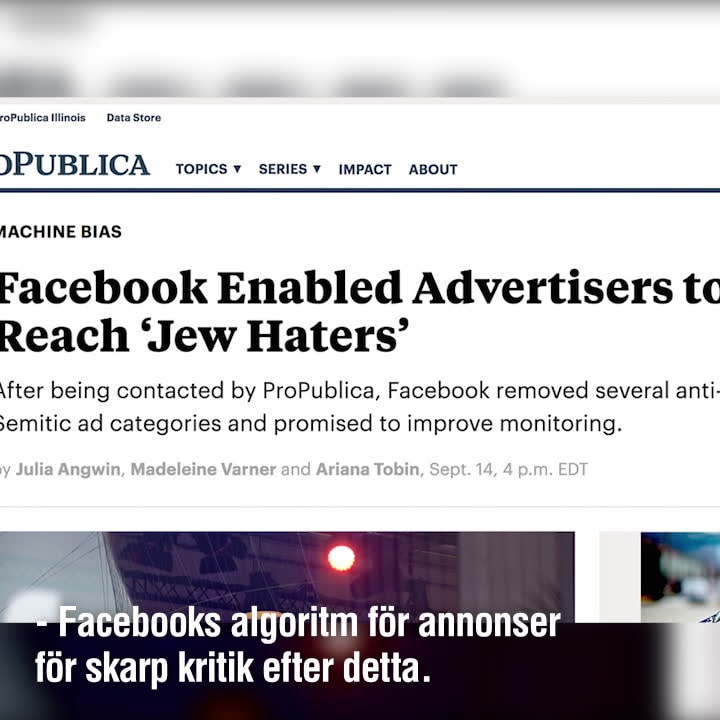 Facebook lät annonsörer vända sig till "judehatare"