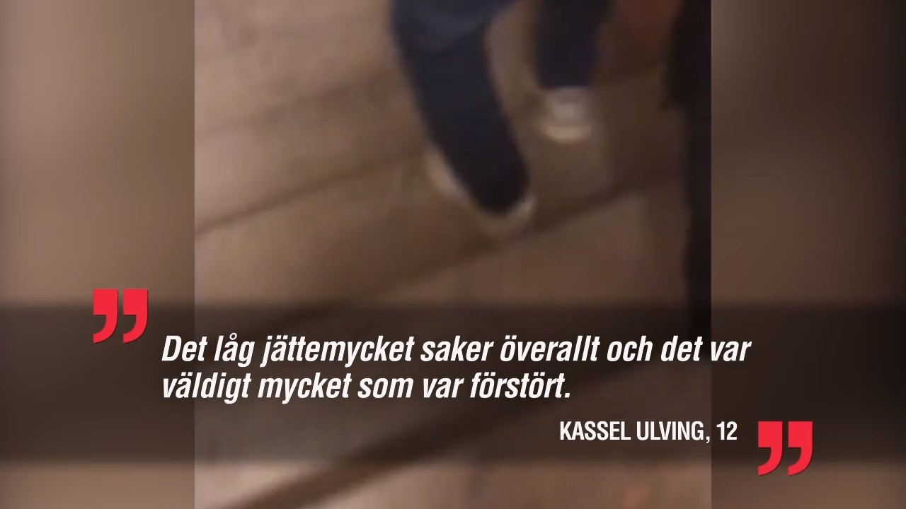 Här flyr familjen Ulving efter detonationen – tolvårige Kassel filmade