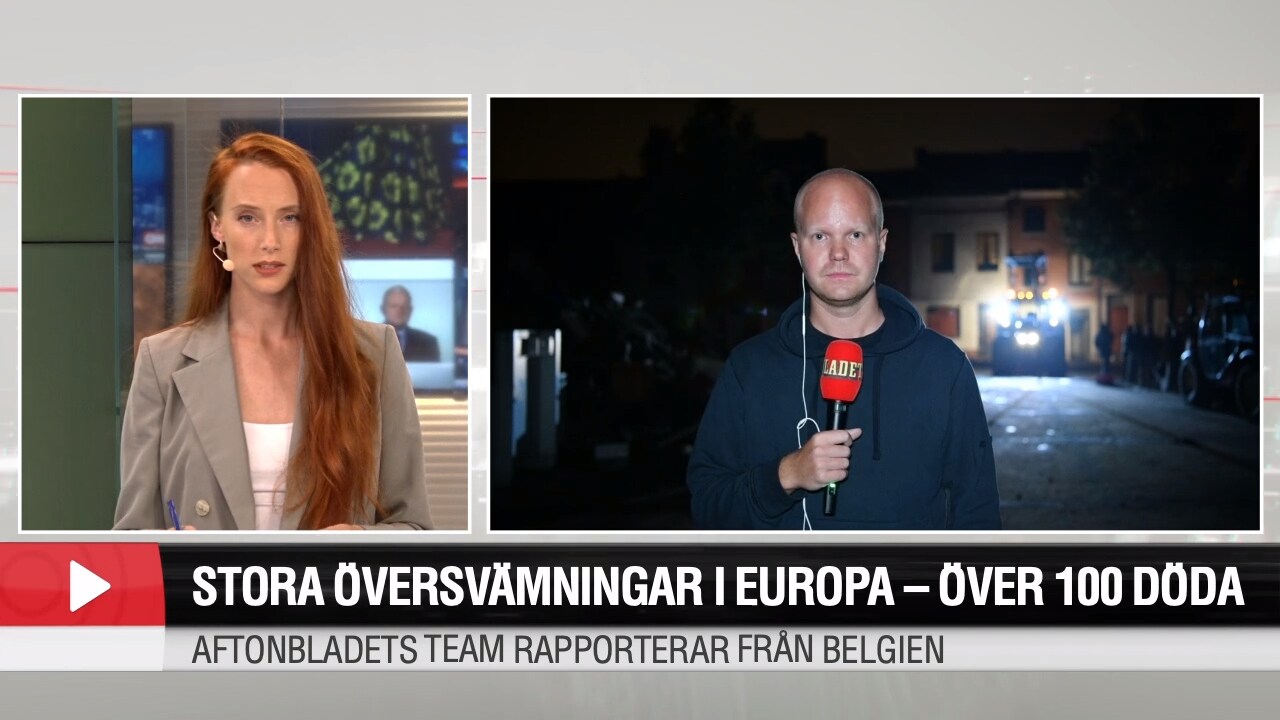 Aftonbladets team i Belgien: "Det är kaos – skräp och bråte överallt"