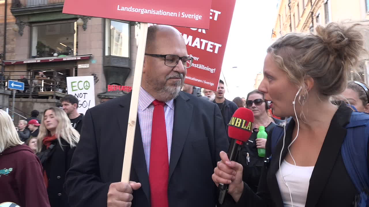 Karl-Petter Thorwaldsson går i klimatstrejken