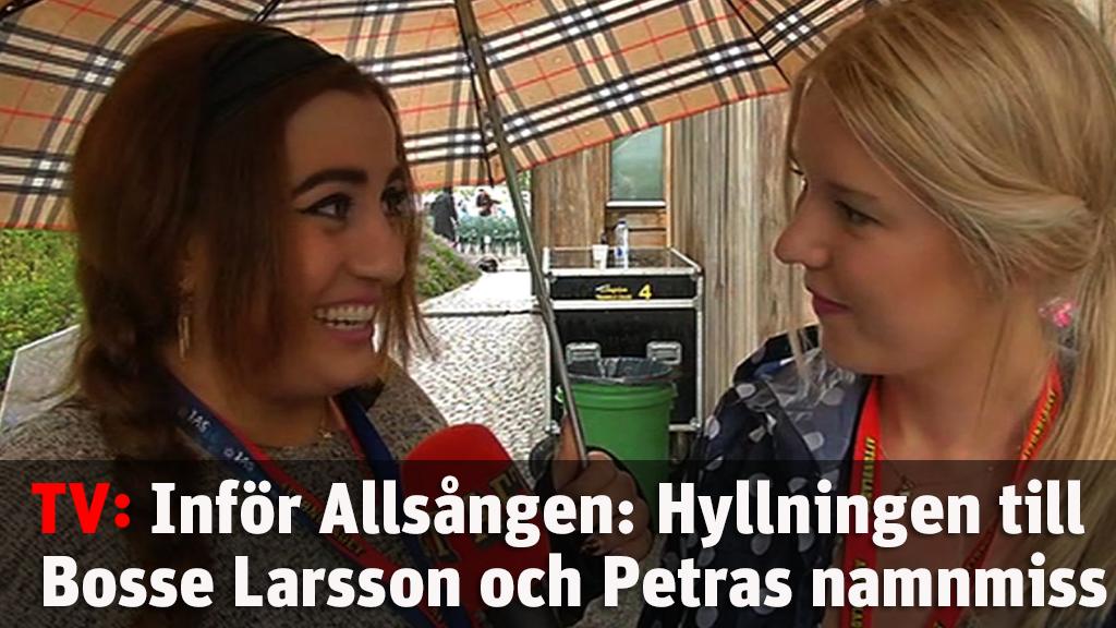 Bosse hyllas och SJ dissas – inför Allsången