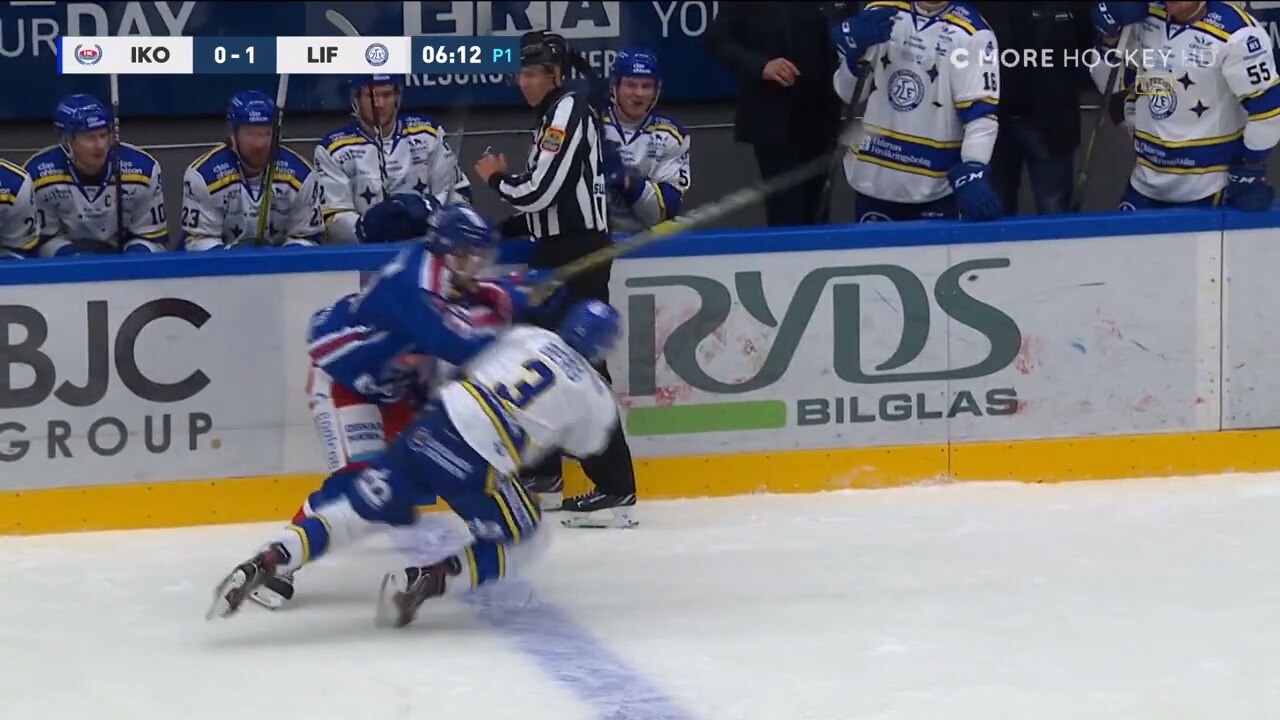 Här åker IKO-spelaren på matchstraff