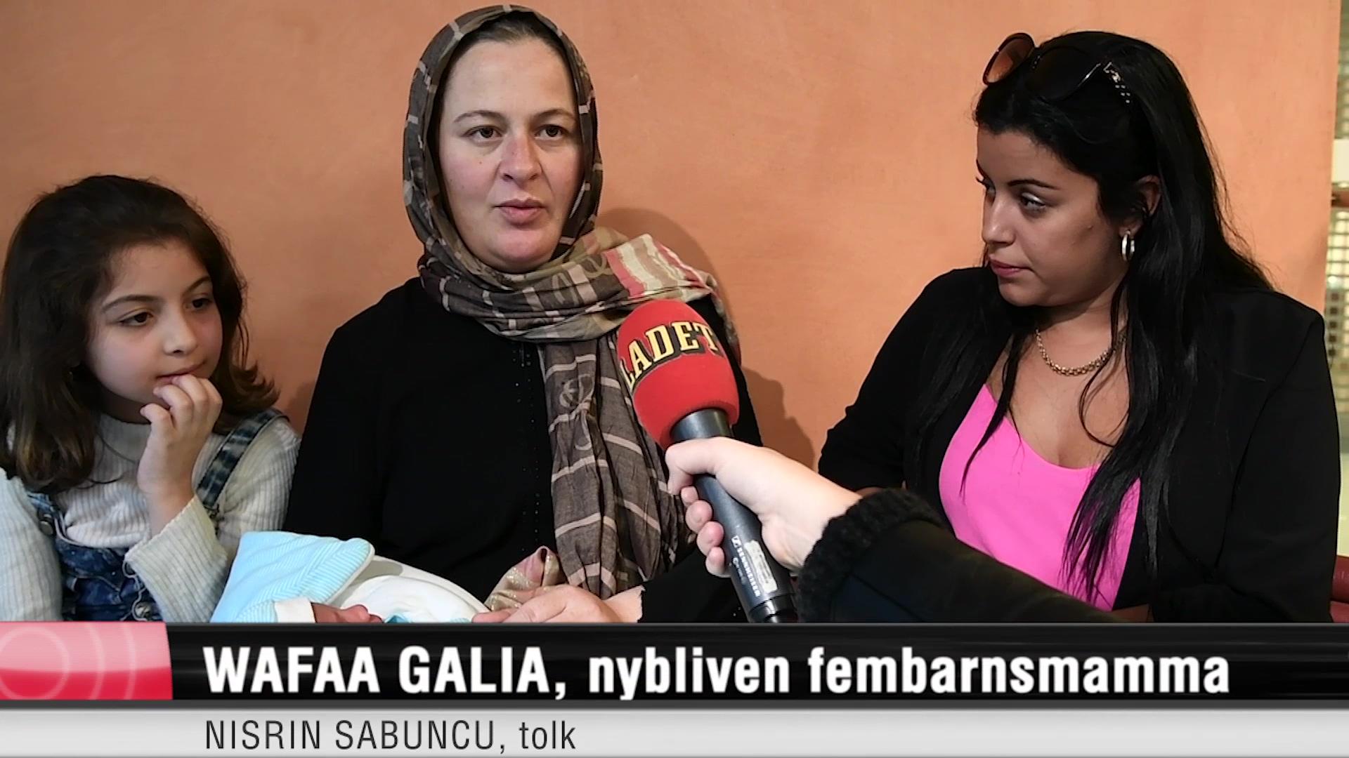 Födde i flygplan två veckor efter att pappan dog