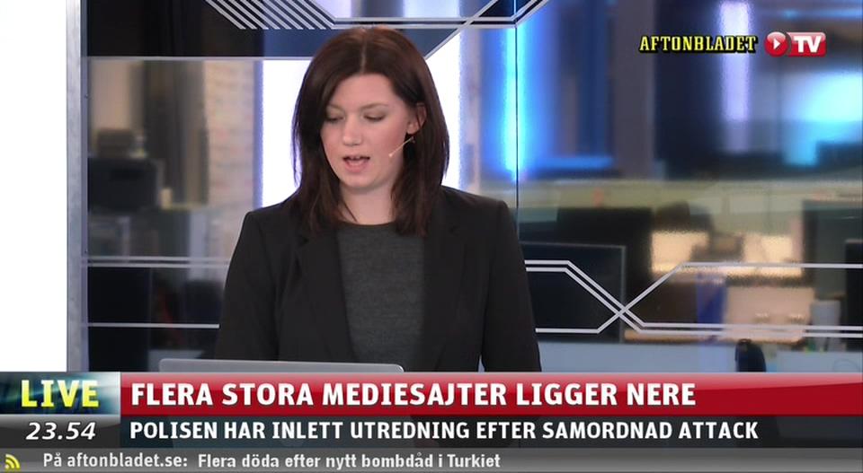 Flera mediasajter nere efter attack