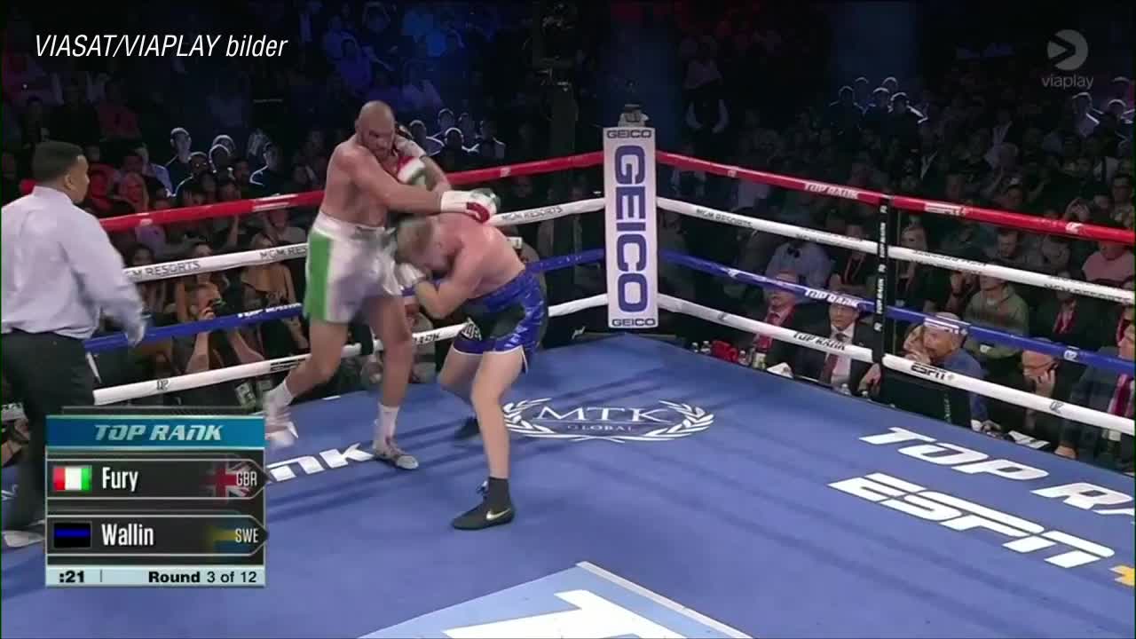 Otto Wallin föll mot Tyson Fury – hyllas stort