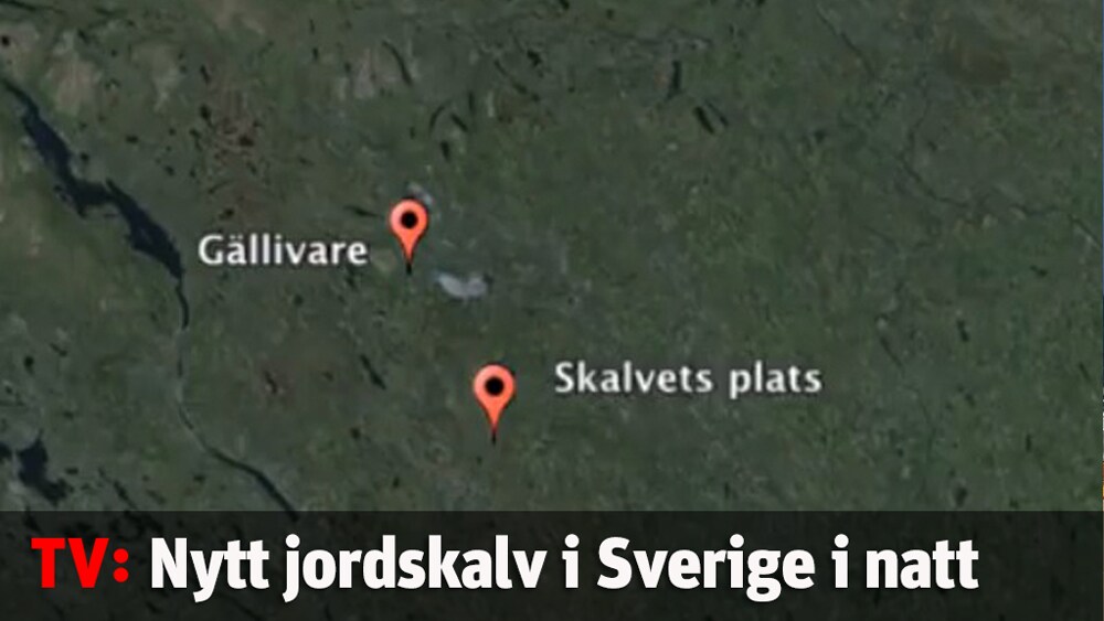 Nytt misstänkt jordskalv i Sverige i natt