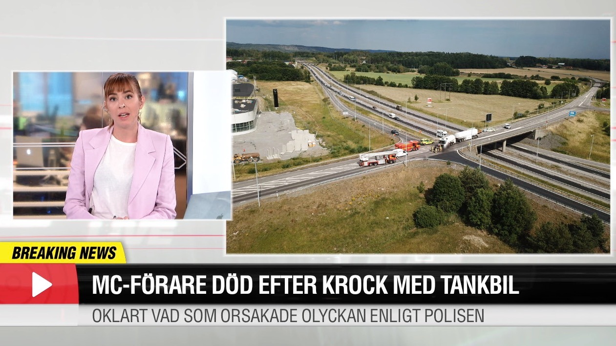 MC-förare död efter krock med tankbil