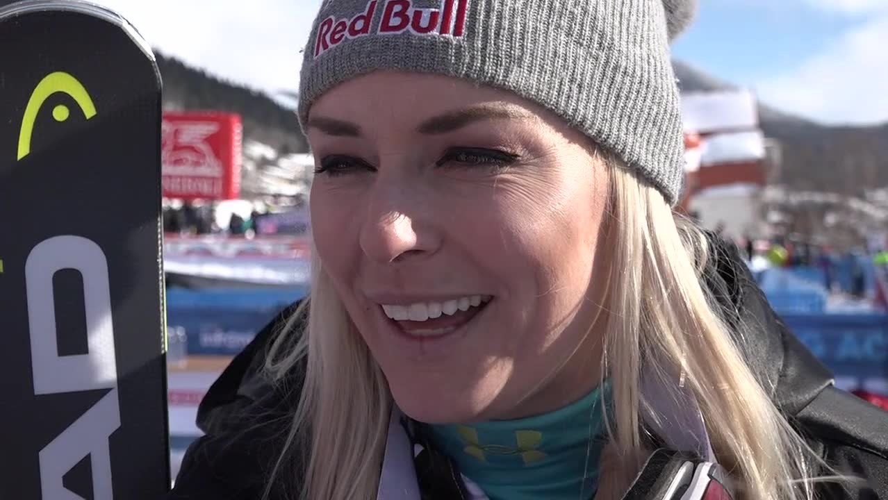 Vonn:" Firar med drinkar med laget i kväll"