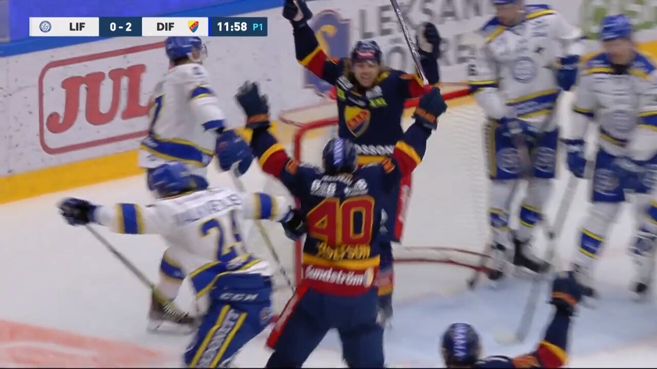 Här kör Djurgården över Leksand i första perioden