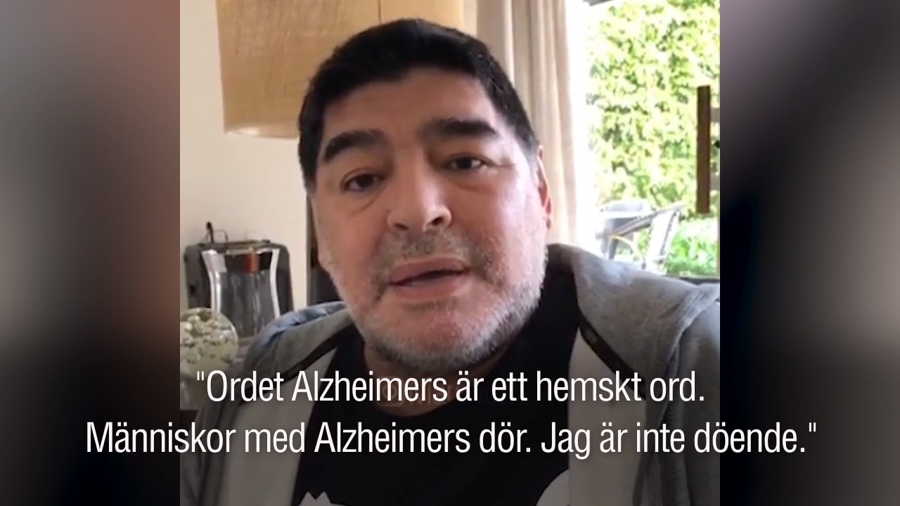 Maradonas svar på Alzheimeranklagelserna: ”De ljuger!"