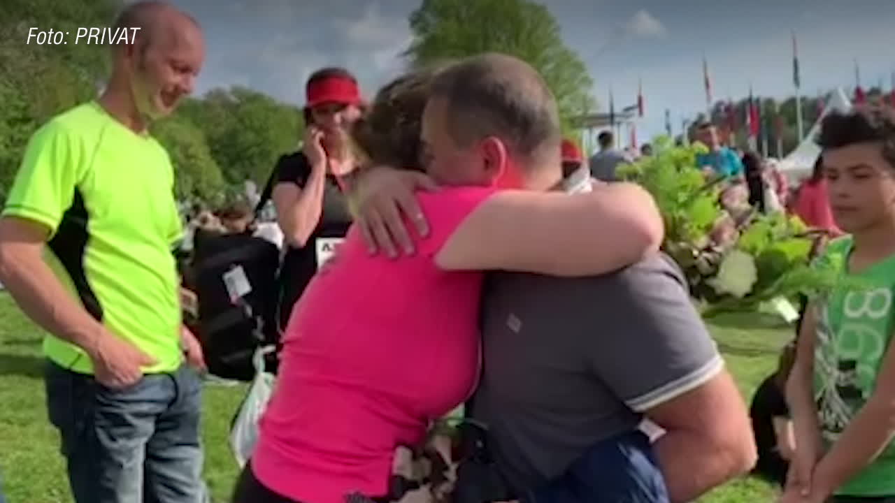 Mötte äntligen sin räddande ängel i målområdet