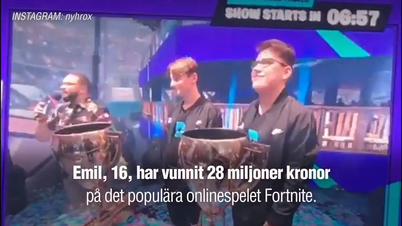 Emil, 16, är världsmästare i Fortnite