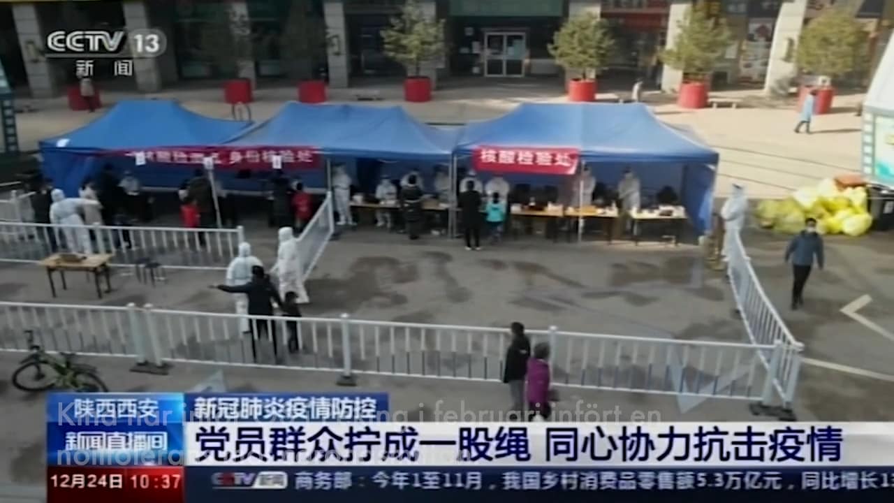 Xian: Nolltolerans mot corona – stenhård lockdown