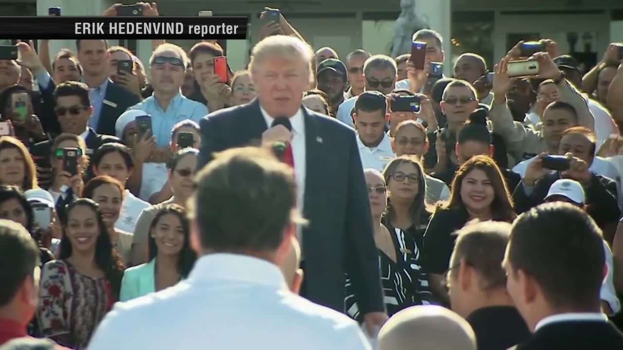 Opinionsundersökning ger fördel Trump i vågmästarstat