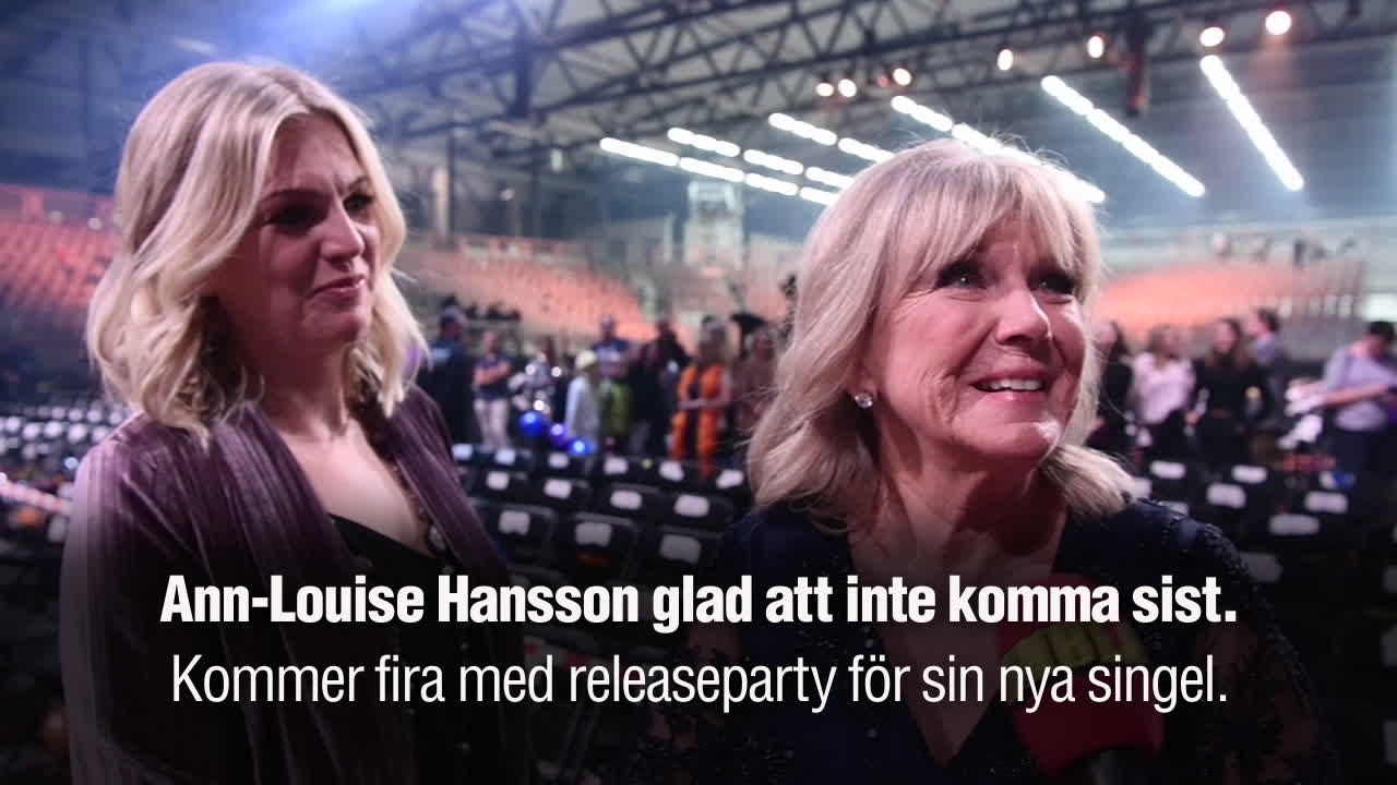 Ann-Louise Hansson glad att inte komma sist