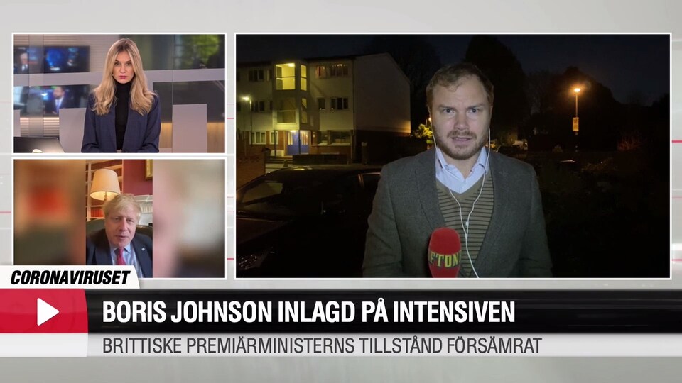 Boris Johnson intensivvårdas - hör Aftonbladets reporter i London