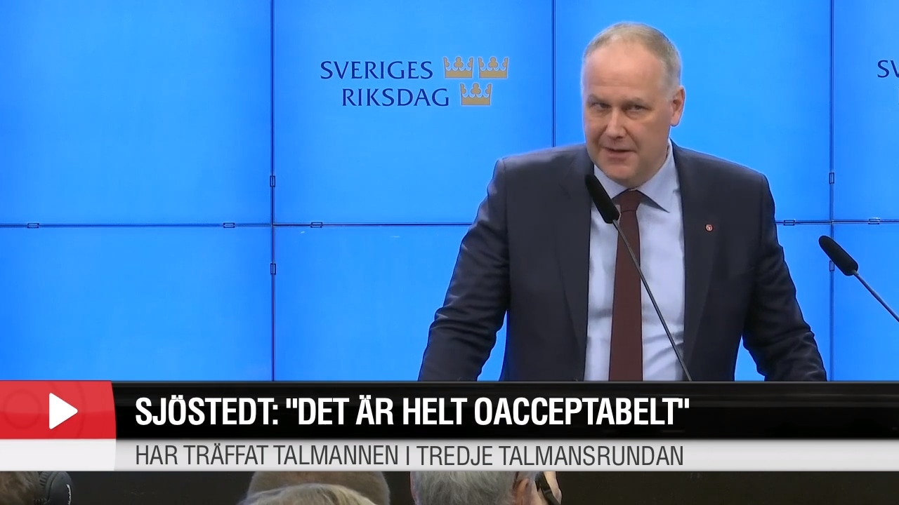 Jonas Sjöstedt: "Det här sa jag till talmannen..."