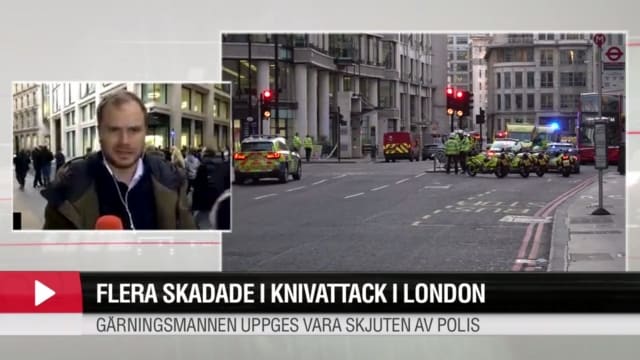 Aftonbladets reporter på plats i London: ”Allvarligt läge — Poliser skriker att vi ska hålla oss tillbaka”