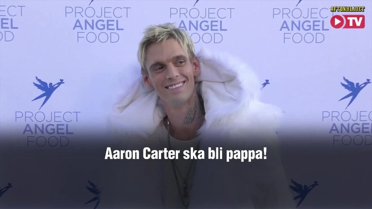 Aaron Carter ska bli pappa