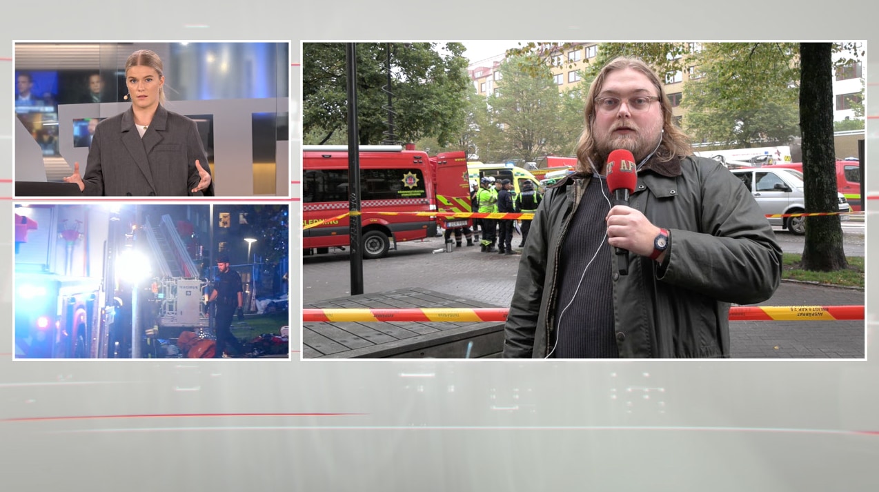 Aftonbladet på plats i Göteborg: "Det brinner väldigt kraftigt"