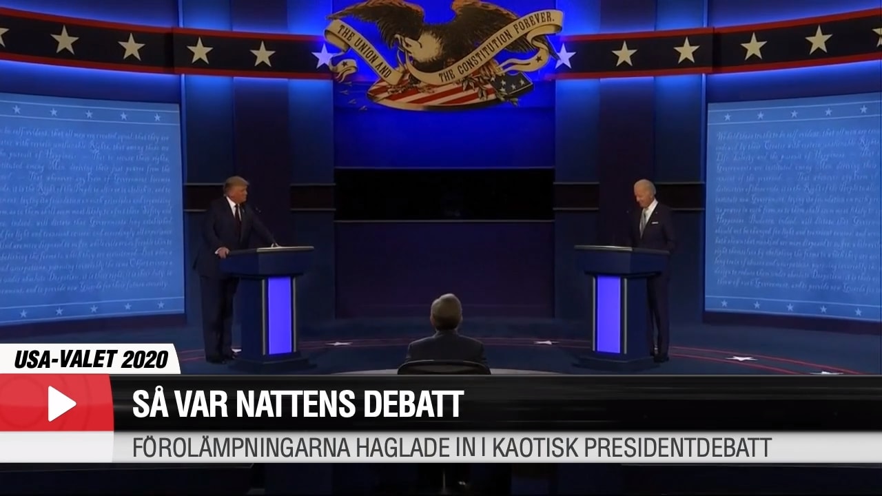 Så Var Debatten Mellan Trump Och Biden - Aftonbladet TV