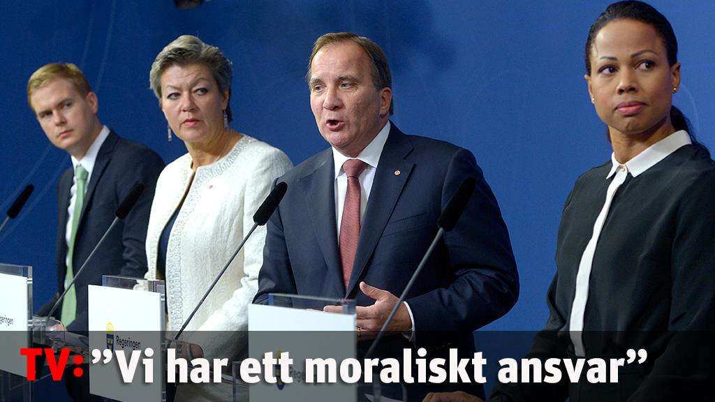 Statsministern: "Vi har ett moraliskt ansvar"